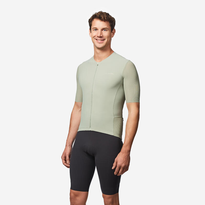 Maillot Vélo Route manches courtes été EDR ULTRA khaki