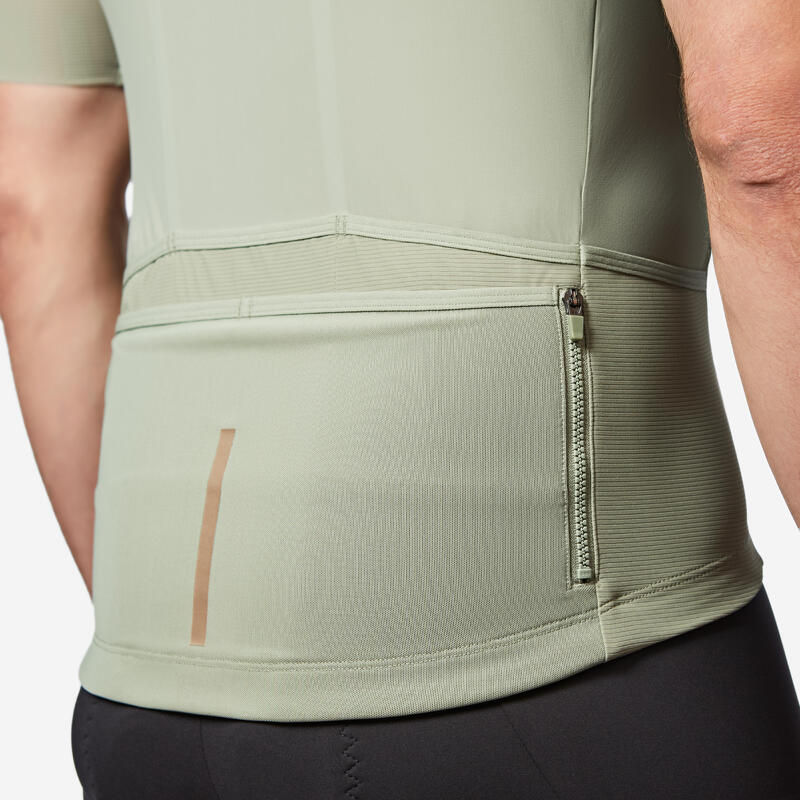 Maillot Vélo Route manches courtes été EDR ULTRA khaki