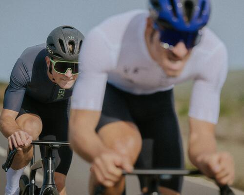 man cycling near our Ontario and Western Canada stores