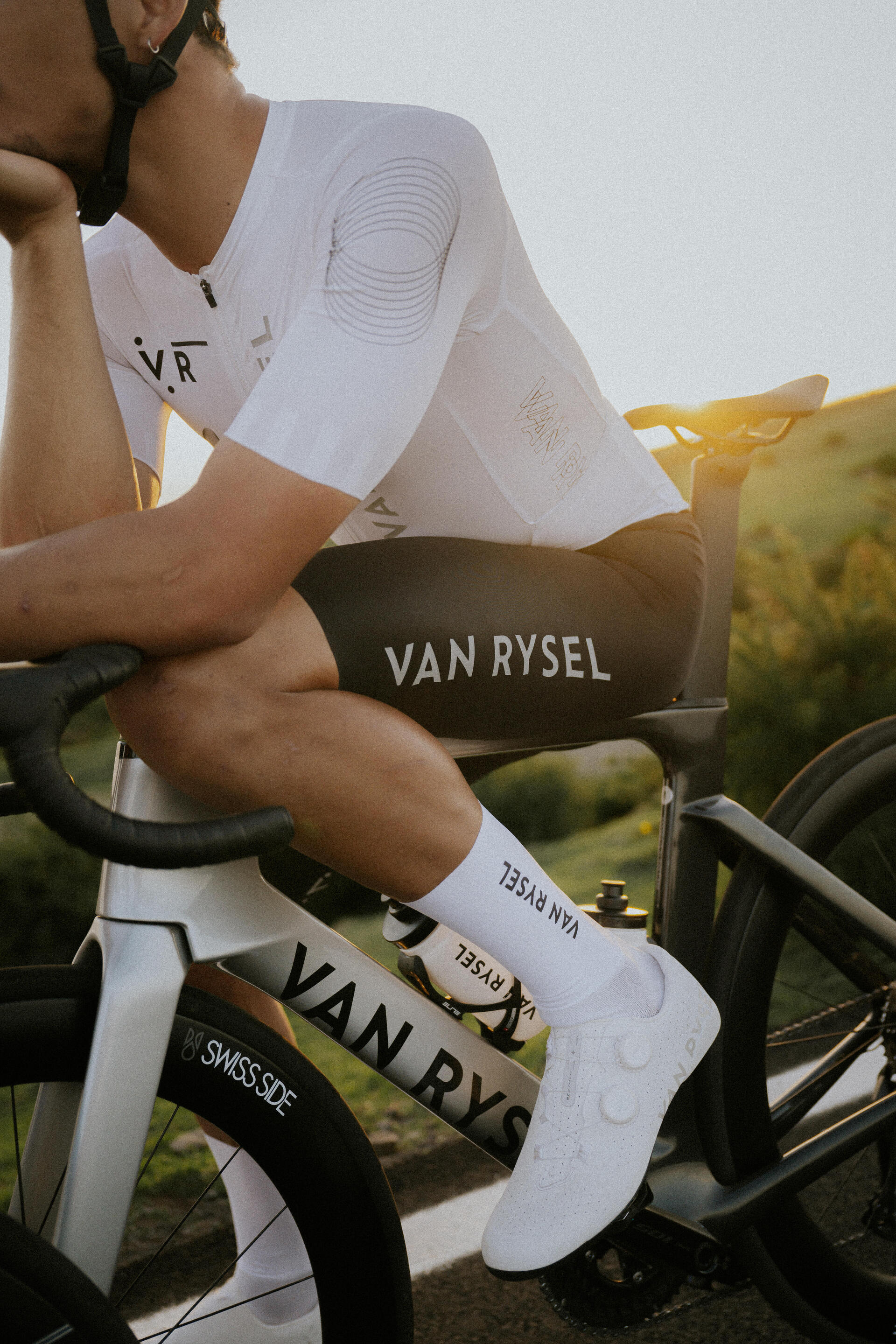 Road cycling Aero Socks RCR R White