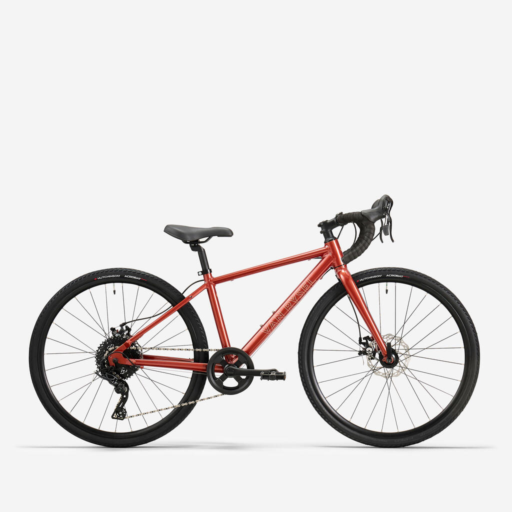 Kids 9-12 years 26" GRVL 500 bike - Red