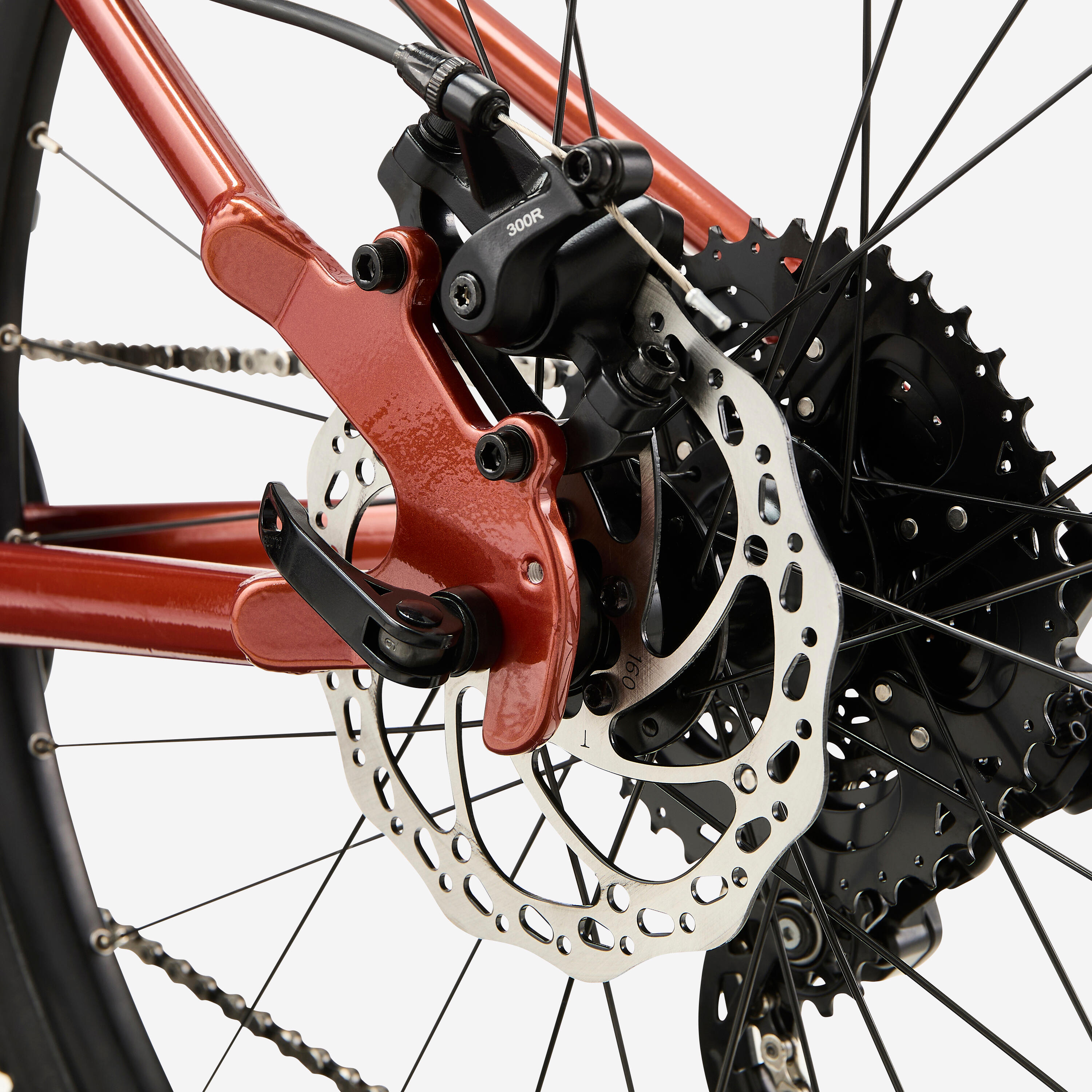 Gravelbike voor kinderen GRVL 500 rood 26" 8/10