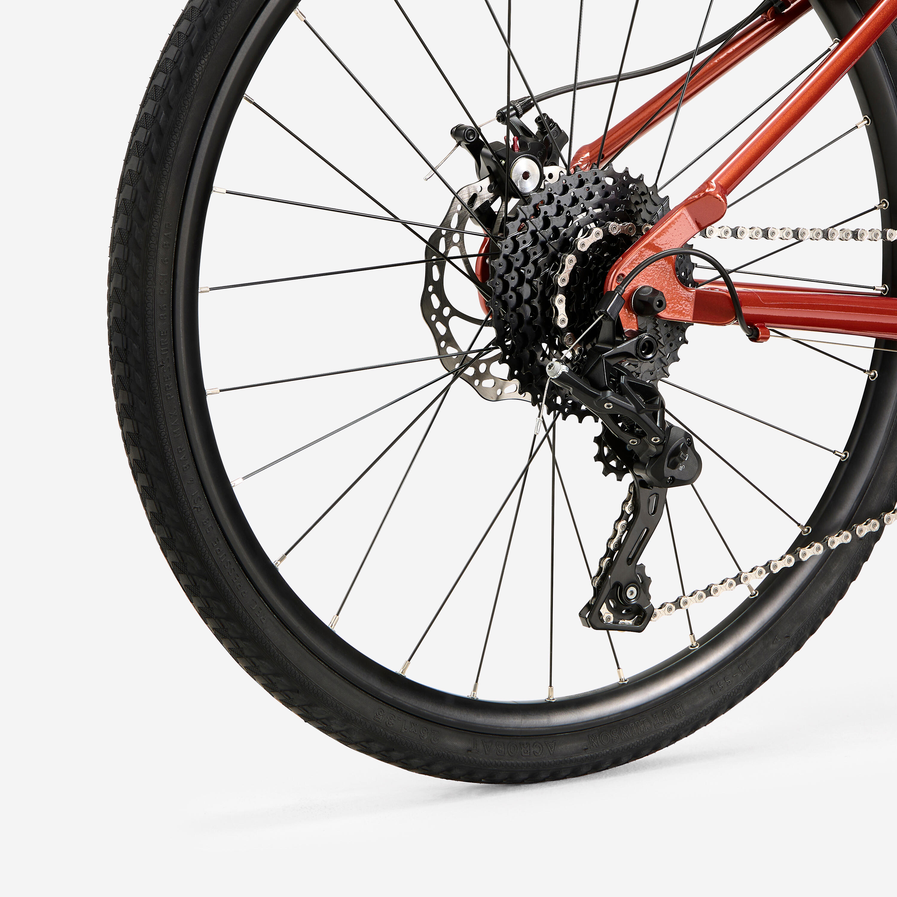 Gravelbike voor kinderen GRVL 500 rood 26" 7/10