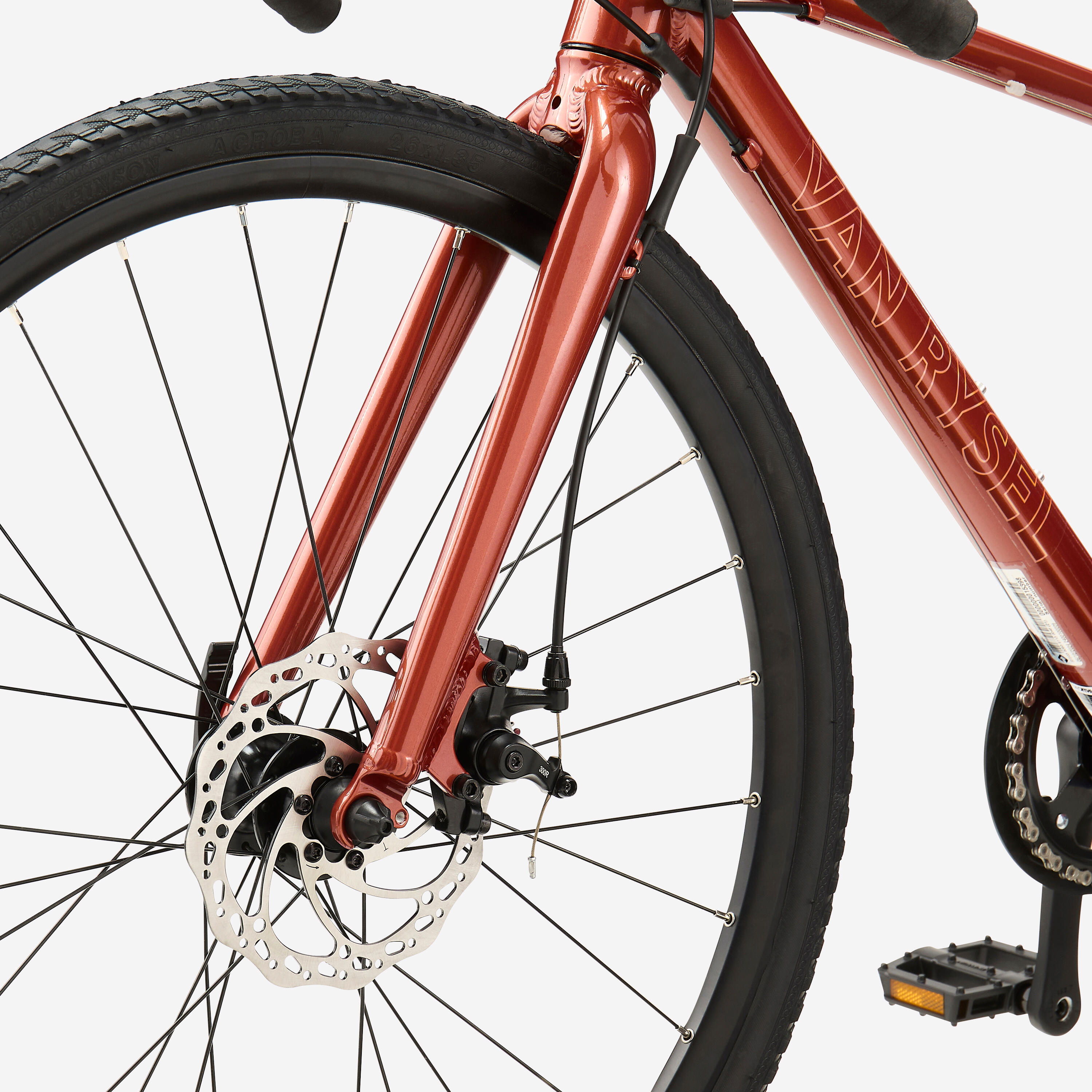 Gravelbike voor kinderen GRVL 500 rood 26" 6/10
