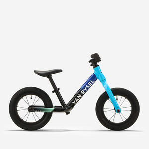 Bicicleta Sin Pedales Runride Racing Niños Negro Azul 12"