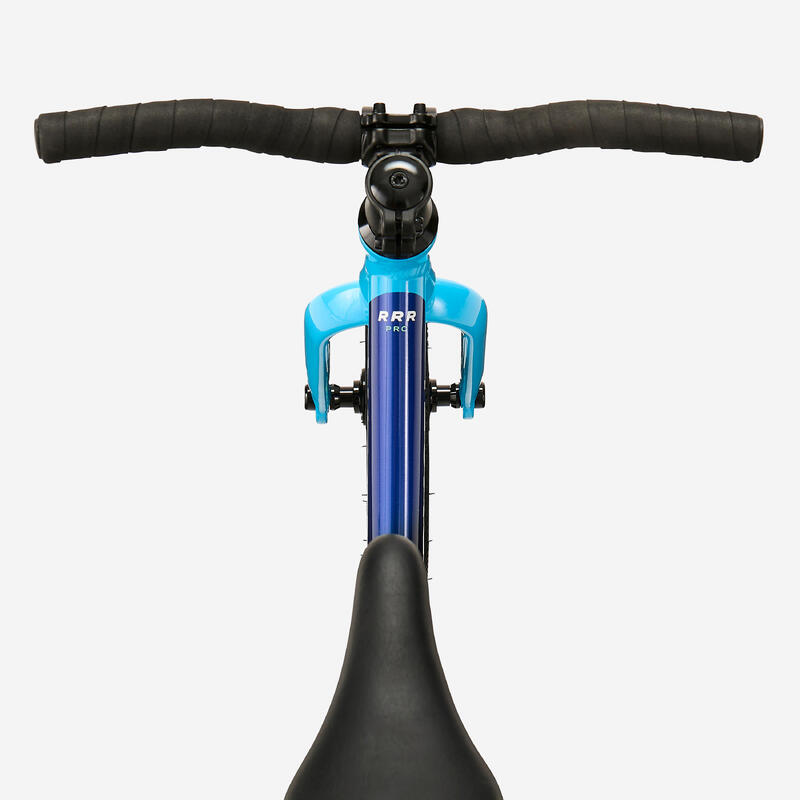 Bicicletă Fără Pedale 12 inch RUNRIDE Racing Negru și albastru Copii