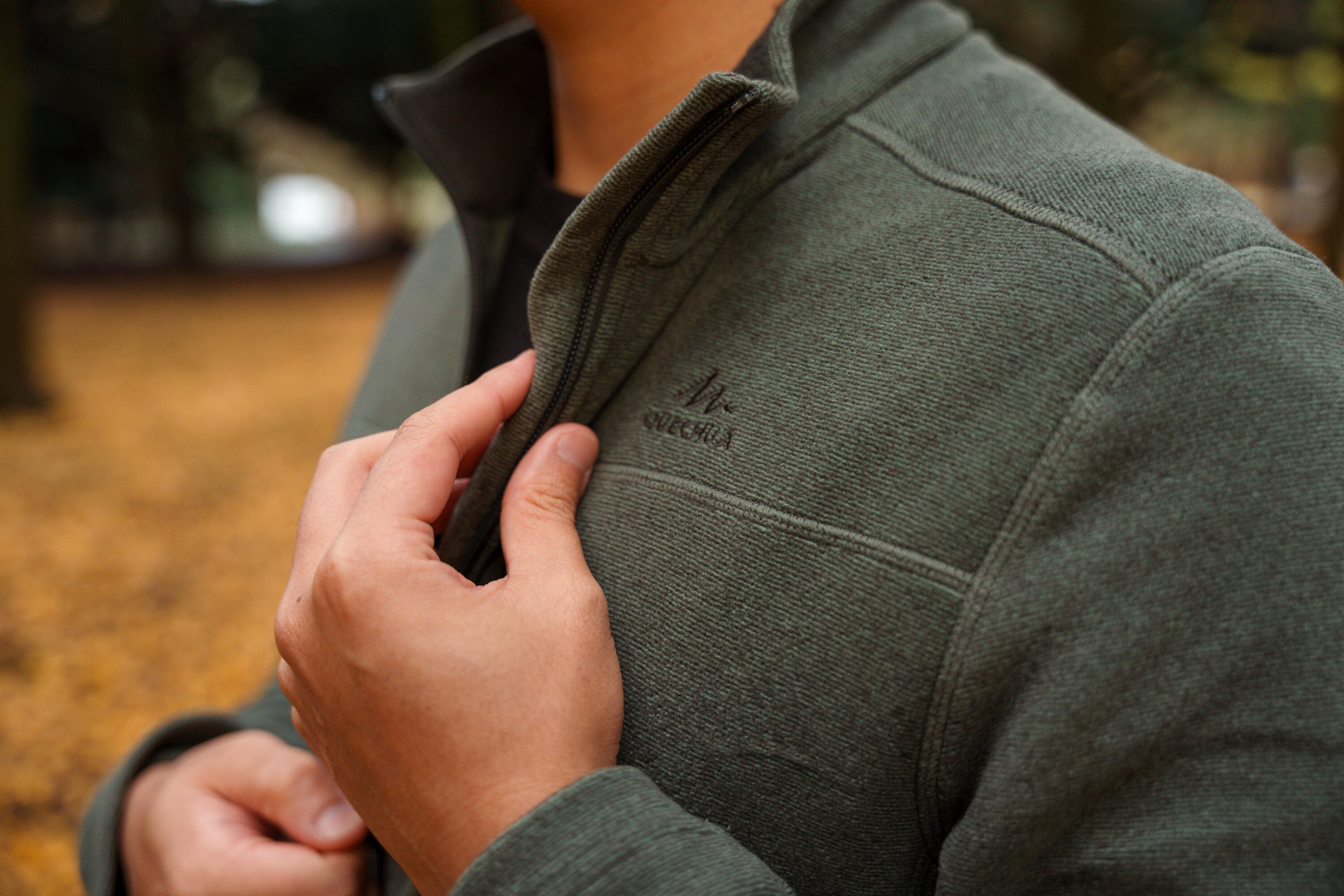 Chaqueta polar de montaña y trekking Hombre Quechua MH100 8/9