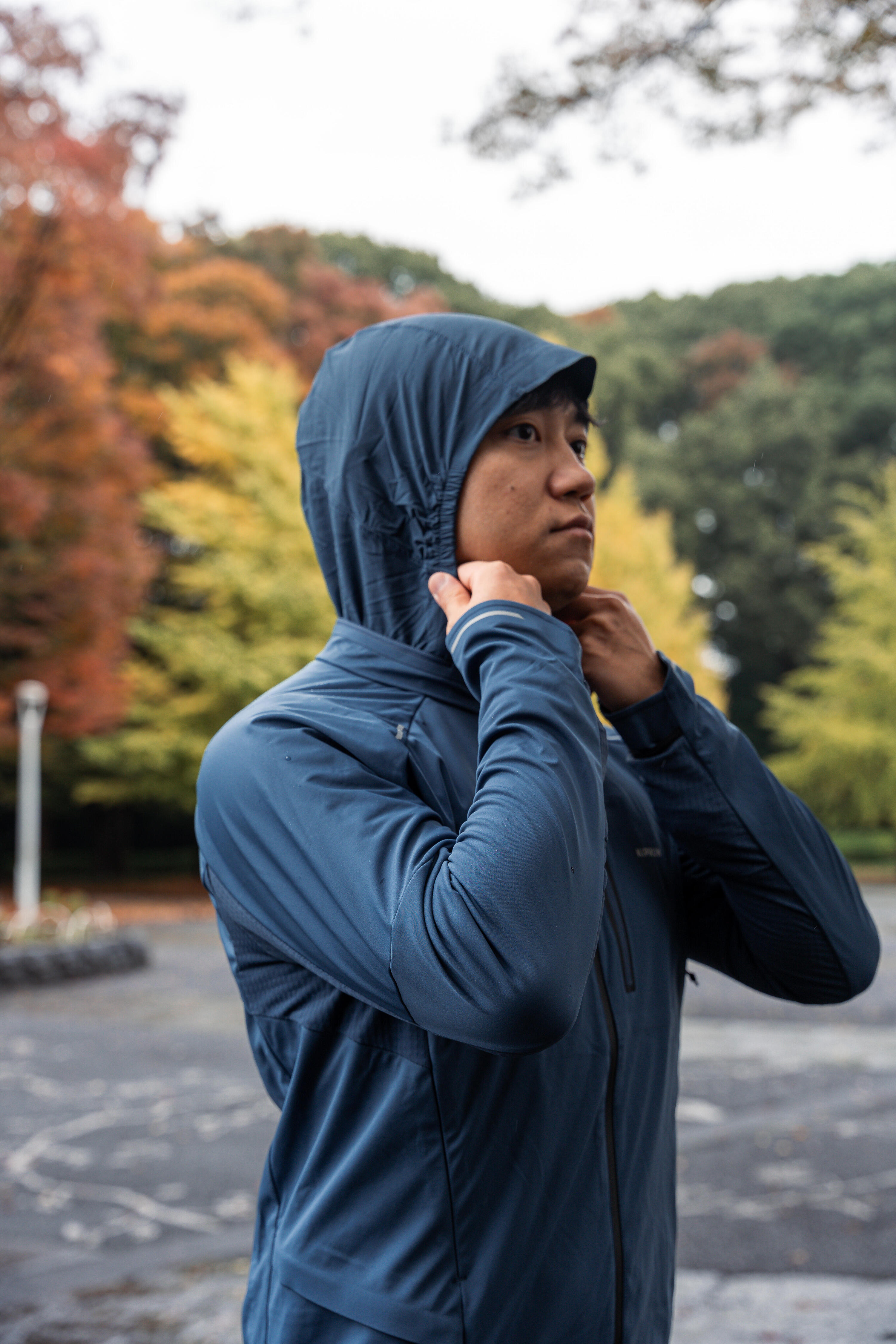 Giacca running uomo regular RUN WARM 900			blu 14/21