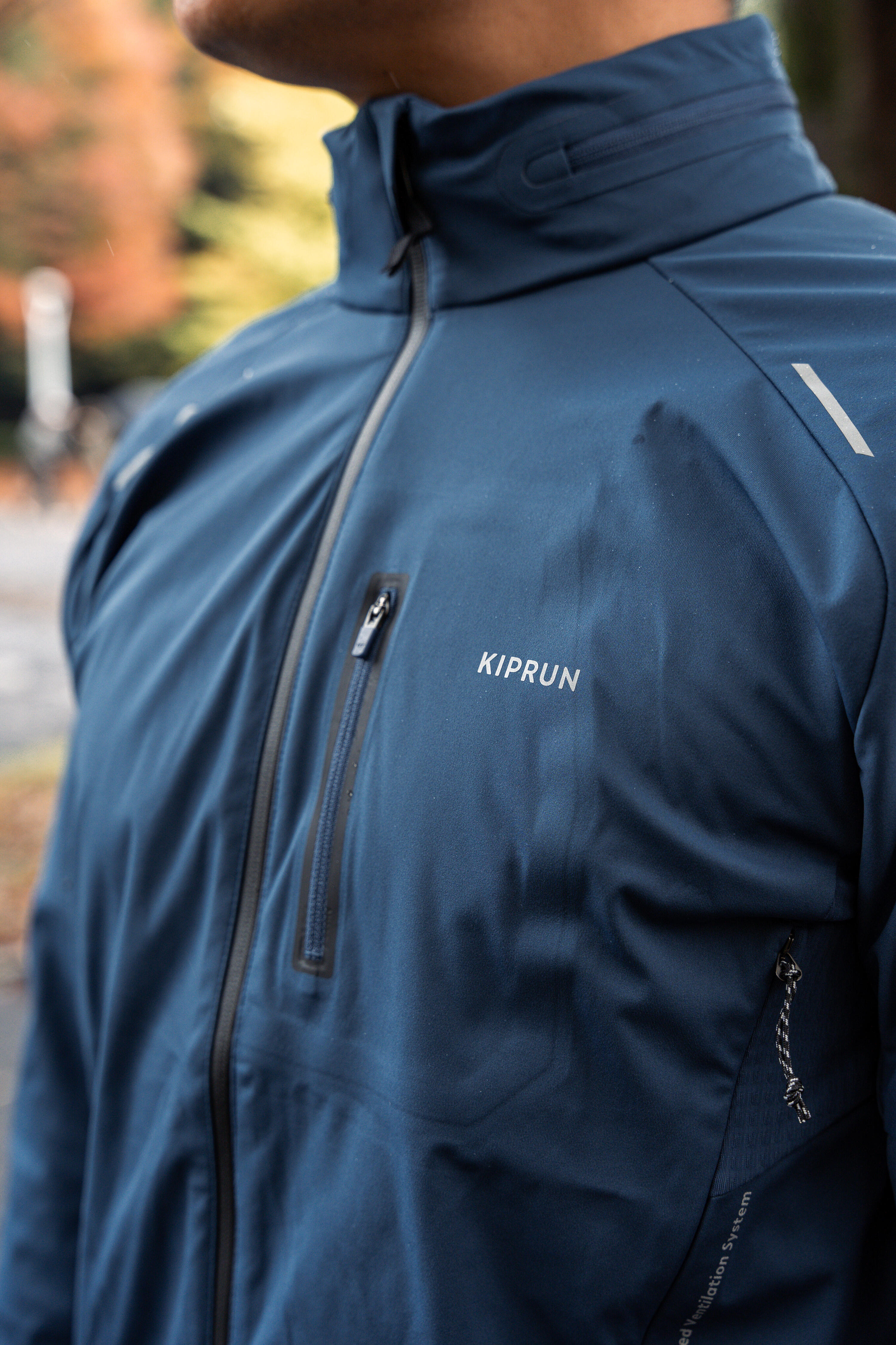 Giacca running uomo regular RUN WARM 900			blu 13/21