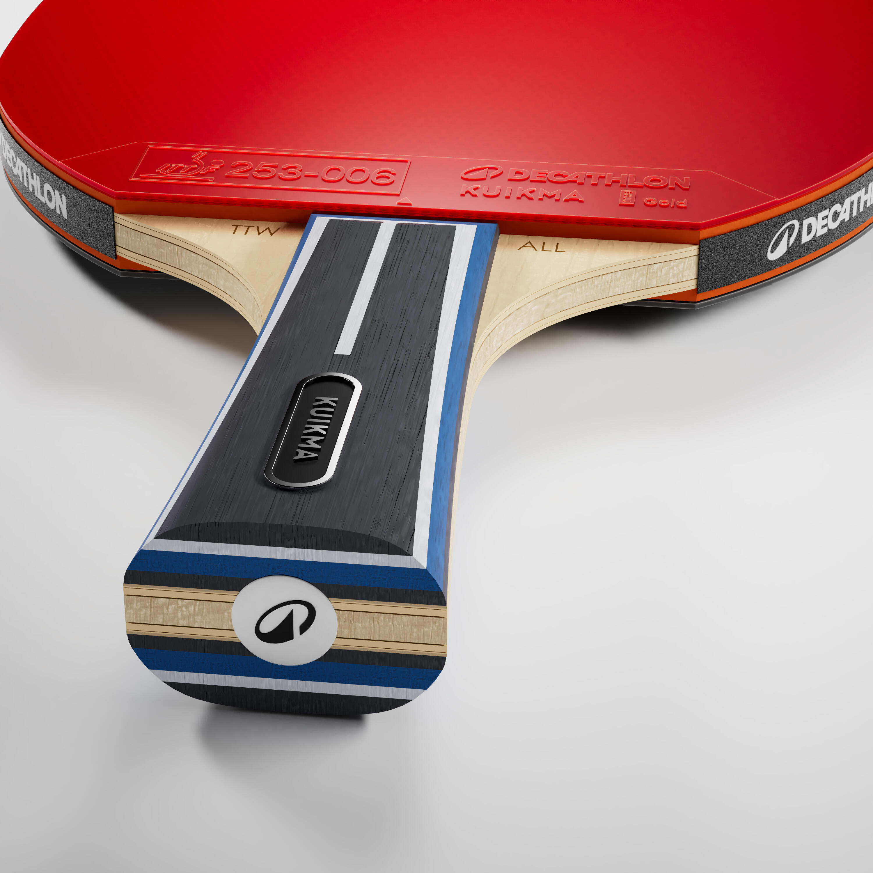 Tt Racket Design Raquete de ping pong TTR 900 polivalente 6* ITTF clube | Decathlon