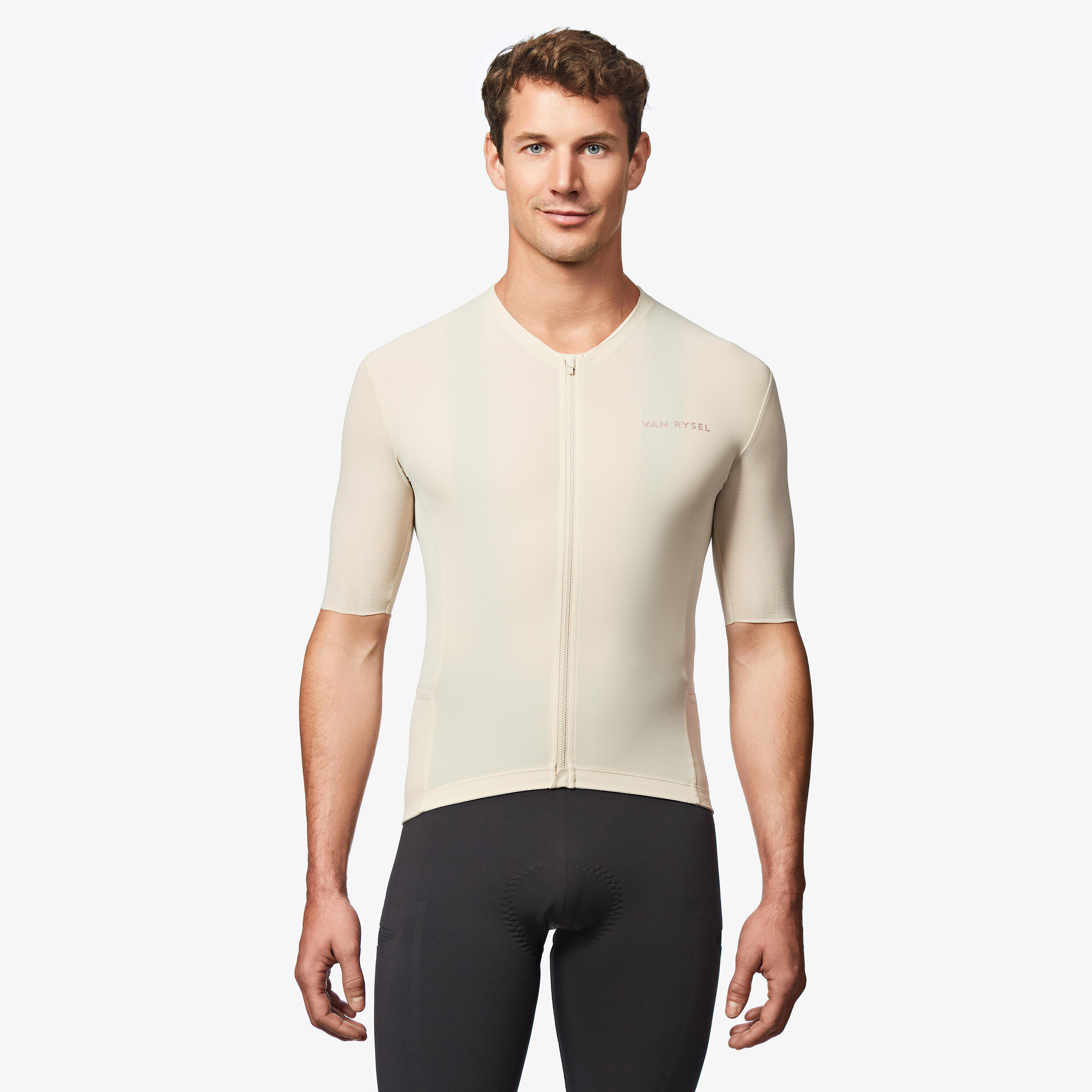 Radtrikot kurzarm Sommer Rennrad EDR Ultra beige  2/11