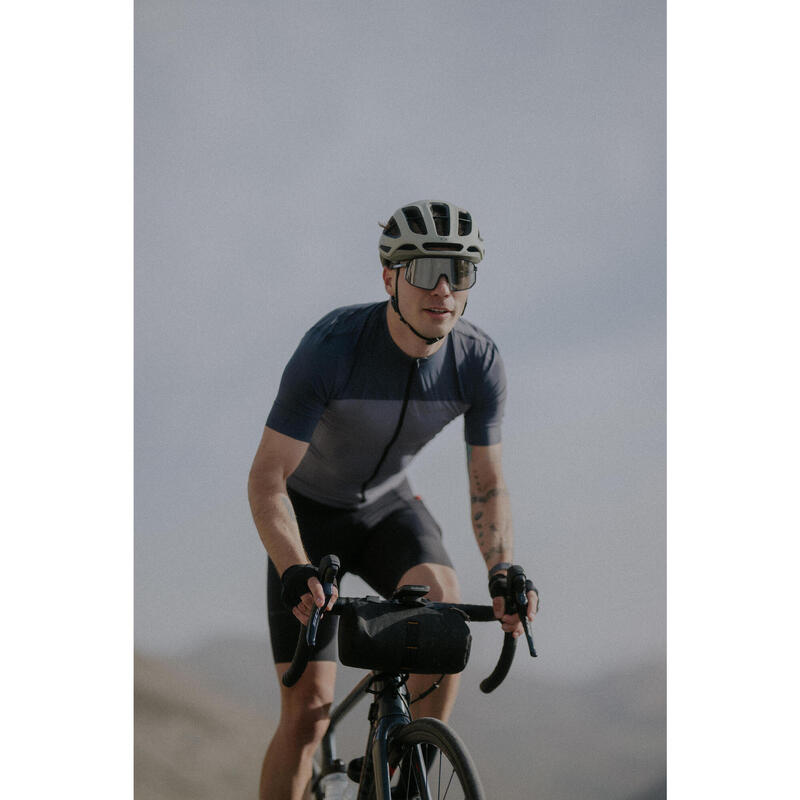 Camisola Manga Curta de Ciclismo de Estrada Verão Homem ENDURANCE 2 Cinzento