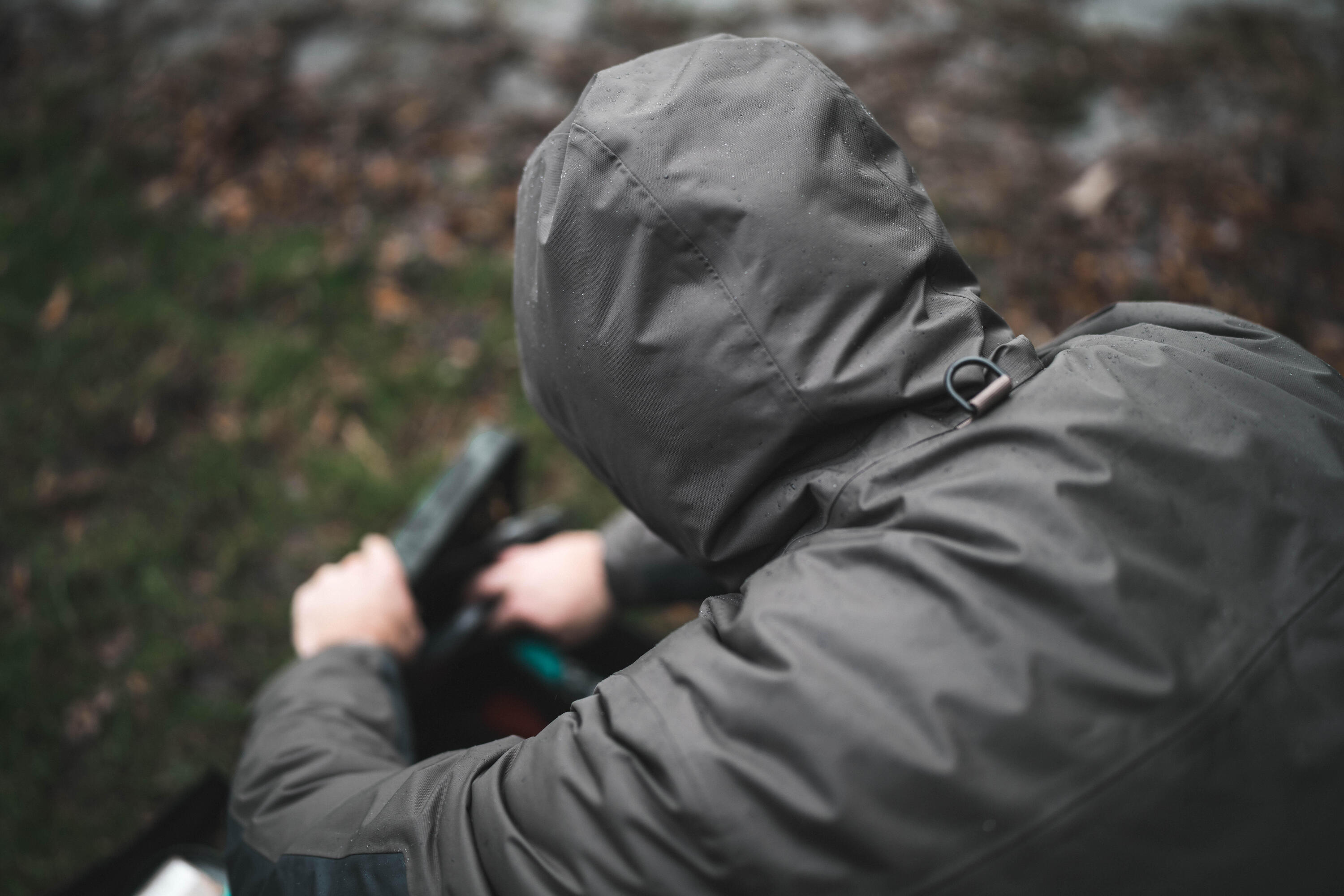 Veste de pêche imperméable chaude Homme - FJ 500 TH kaki 16/17