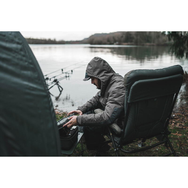 Jardineiras de Pesca Impermeáveis e Quentes Homem FO 500 TH Cinzento