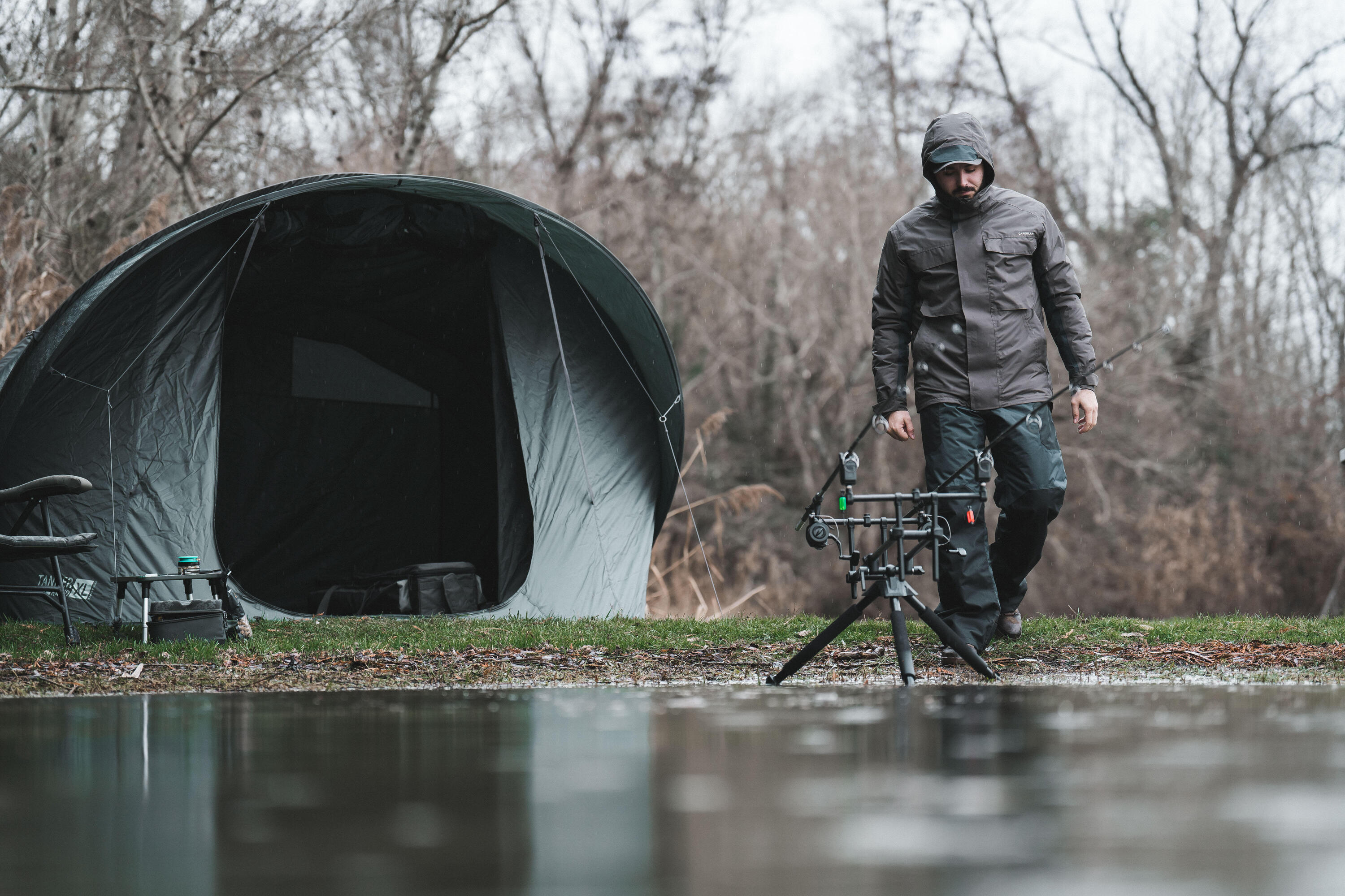 Ensemble canne et moulinet pêche de la carpe Xtrem 500 12 pieds 10/16
