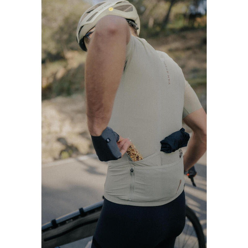 Maillot Vélo Route manches courtes été EDR ULTRA khaki