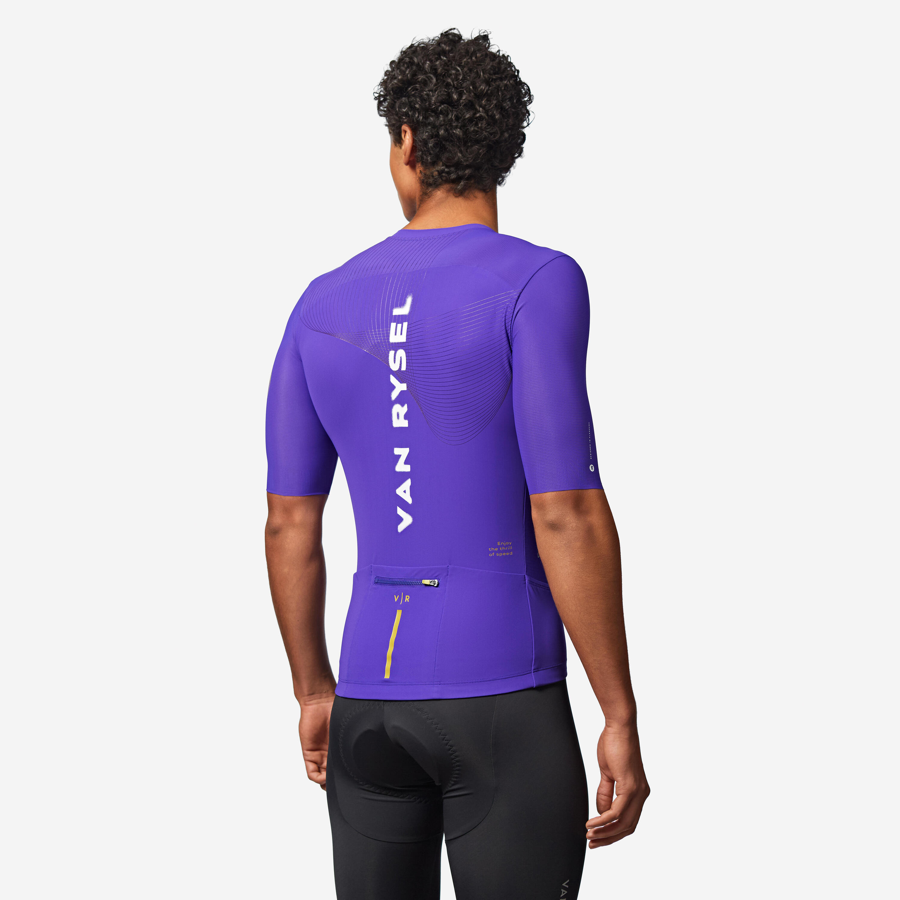 Unisex Road Cycling Short-Sleeved Jersey Racer 2 - Purple 5/13
