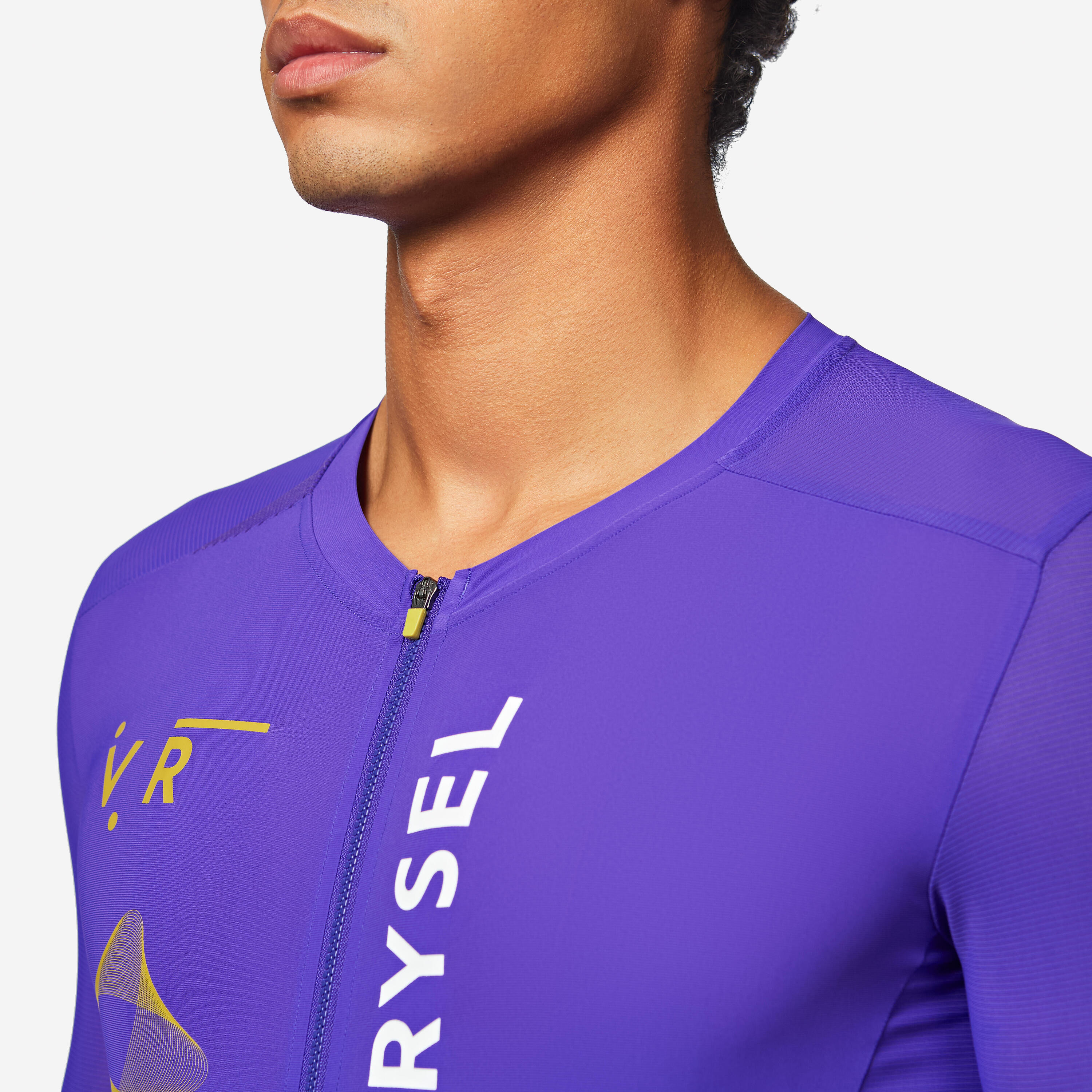 Unisex Road Cycling Short-Sleeved Jersey Racer 2 - Purple 8/13