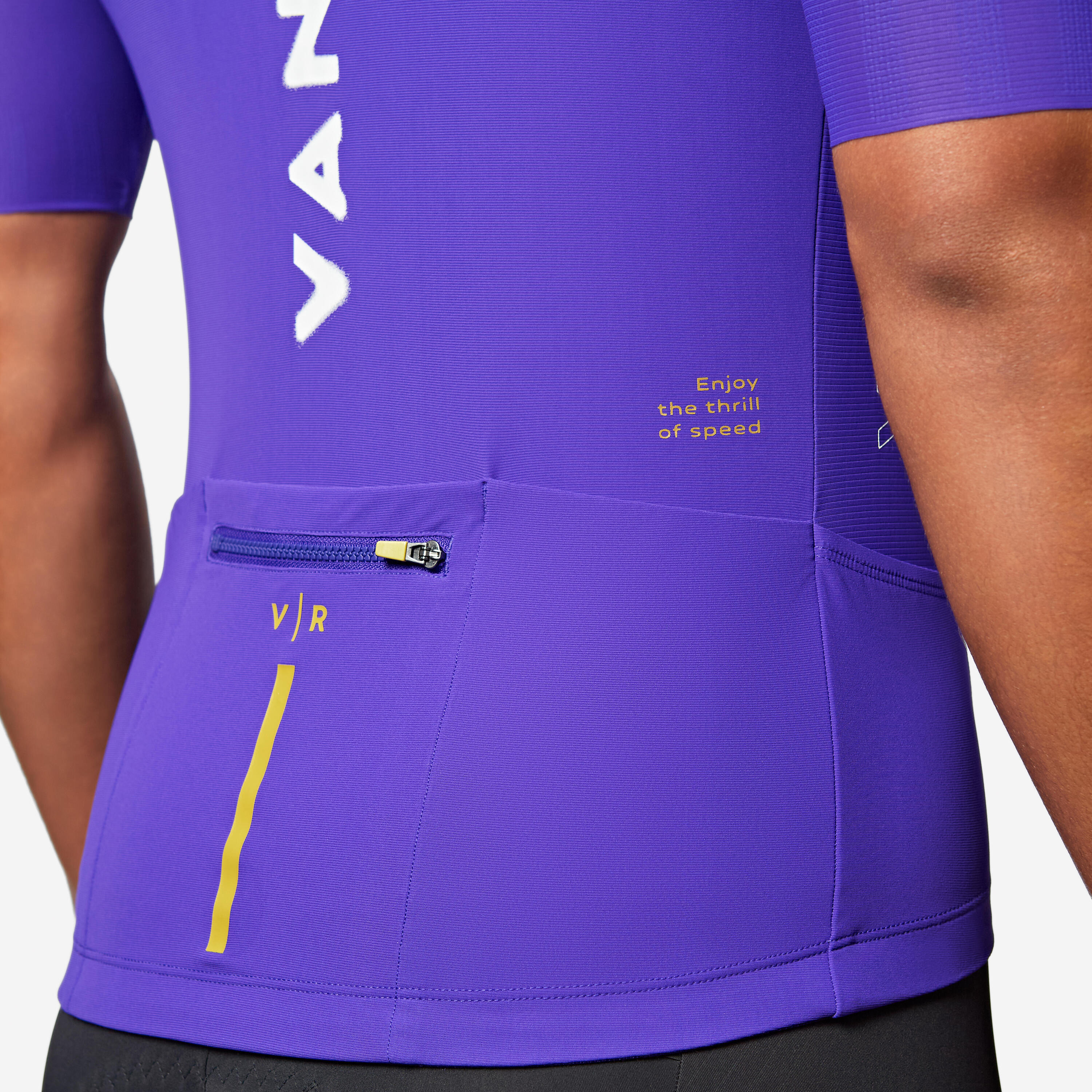 Unisex Road Cycling Short-Sleeved Jersey Racer 2 - Purple 6/13