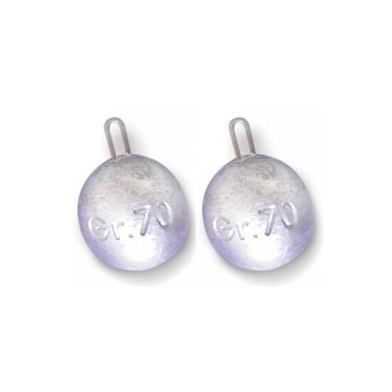 Piombo pesca in mare surfcasting Fonderia Roma Sfera con anello inox 2 pezzi