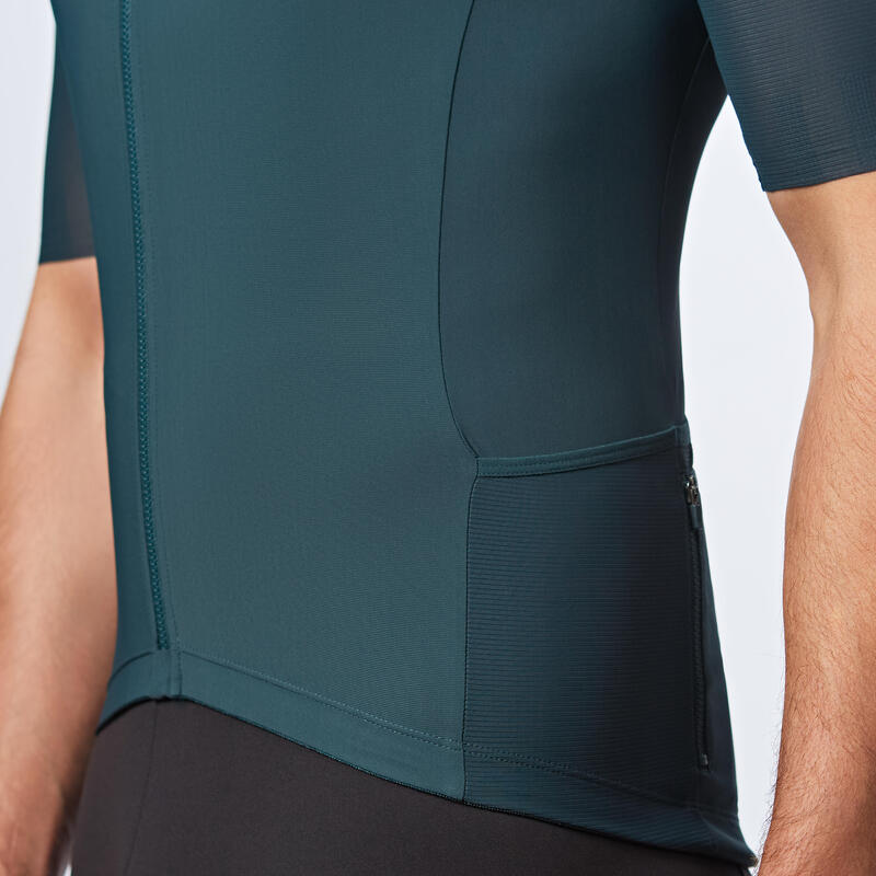 Maillot Vélo Route manches courtes été EDR ULTRA vert
