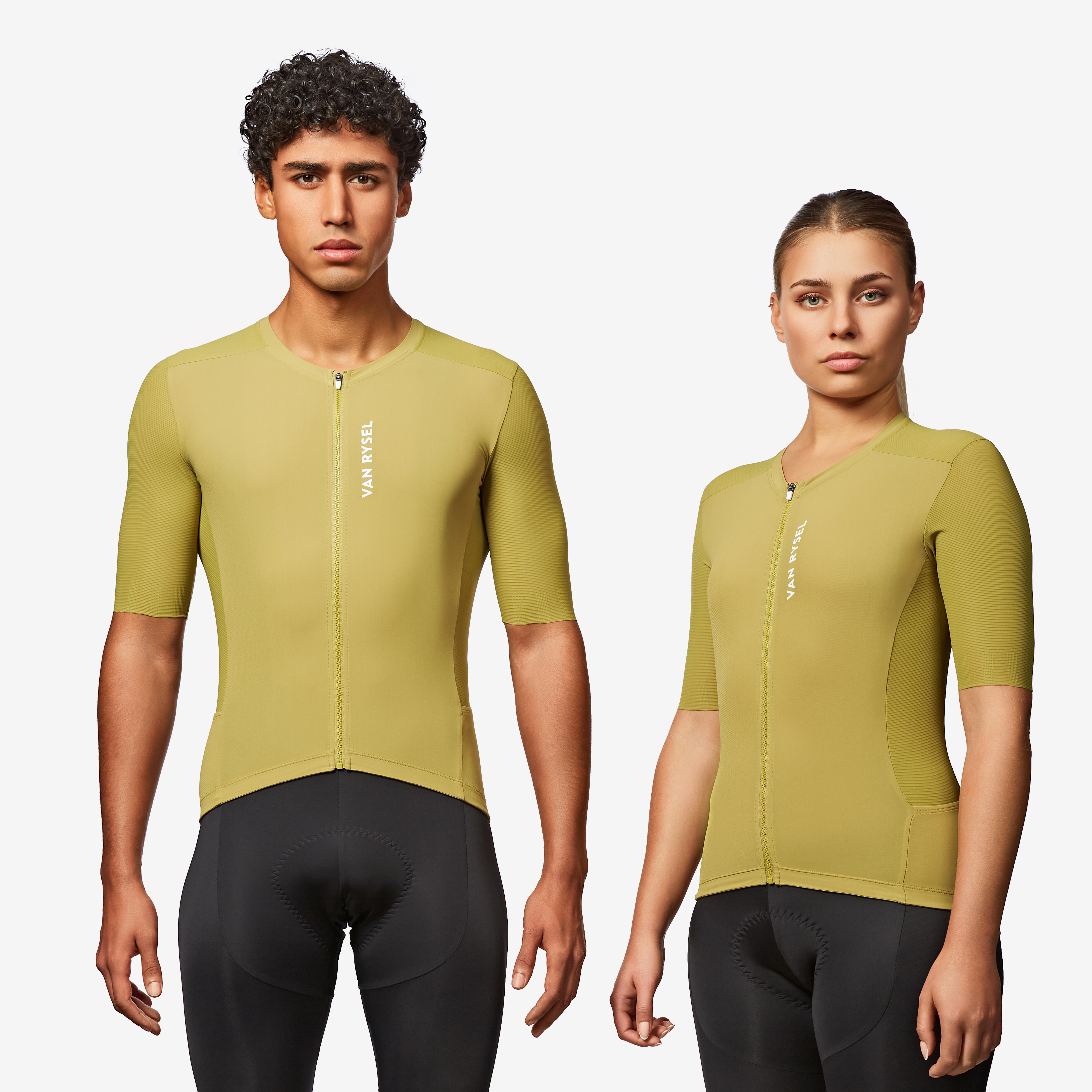 VAN RYSEL Radtrikot Rennrad kurzarm Sommer Unisex Racer 2 Khaki | 03608393056146 VAN RYSEL Radtrikot Rennrad kurzarm Sommer Unisex Racer 2 Khaki | 03608393056146