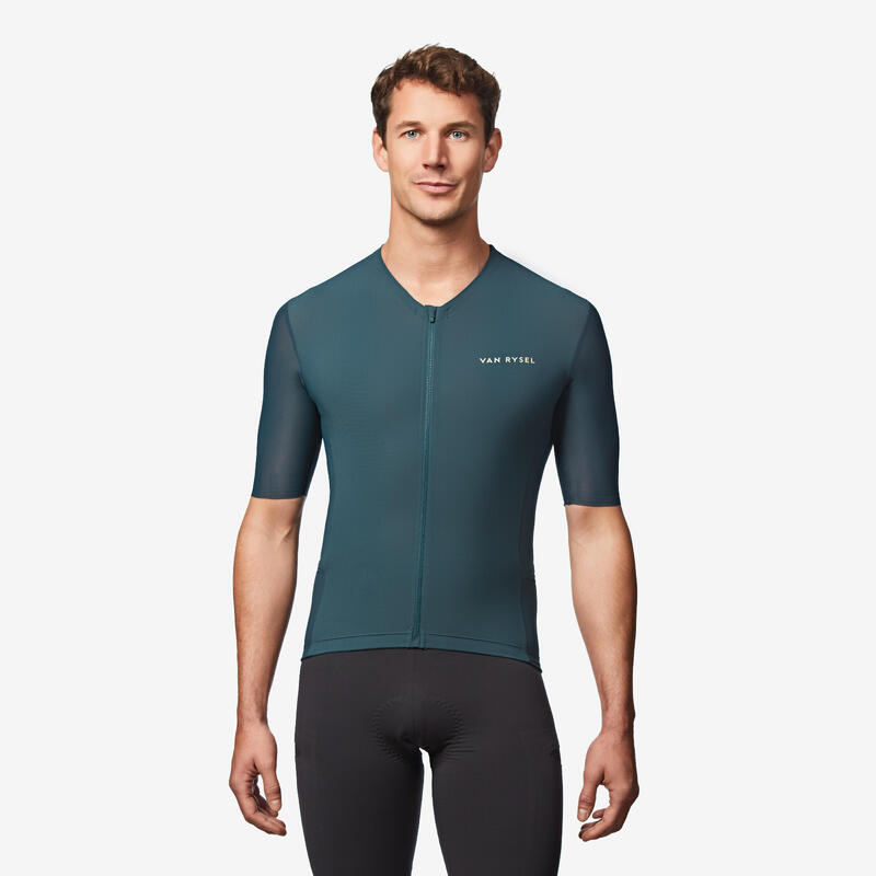 Maillot Vélo Route manches courtes été EDR ULTRA vert