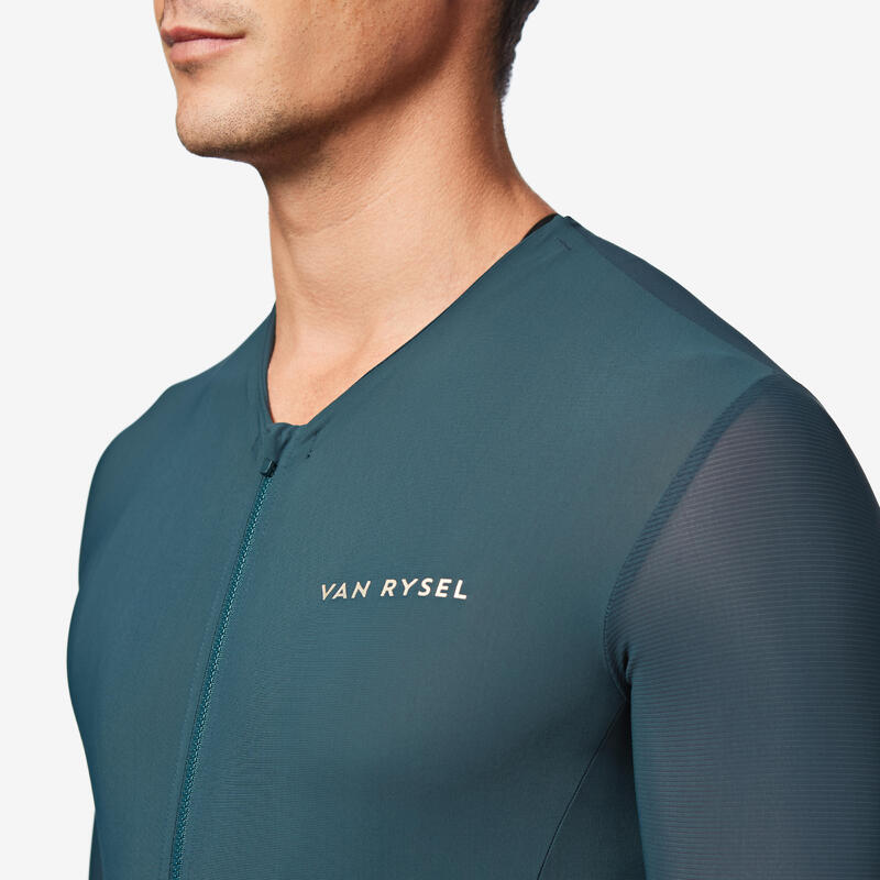 Maillot Vélo Route manches courtes été EDR ULTRA vert