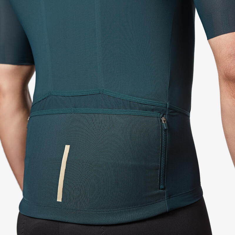 Maillot Vélo Route manches courtes été EDR ULTRA vert