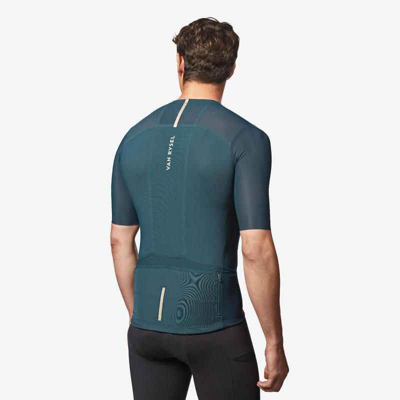 Maillot Vélo Route manches courtes été EDR ULTRA vert