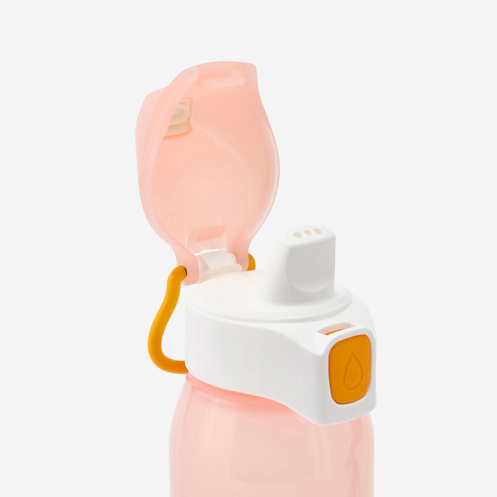 Roze dečja flaša za vodu za bicikl 350 ml (3–6 godina)