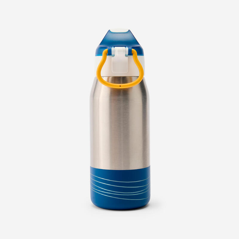 Pipetli 350 ml Paslanmaz Çelik Matara Mavi