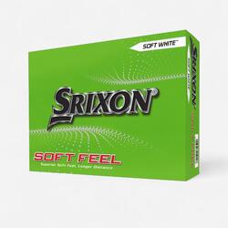 Balles golf x12, Srixon Soft Feel blanches