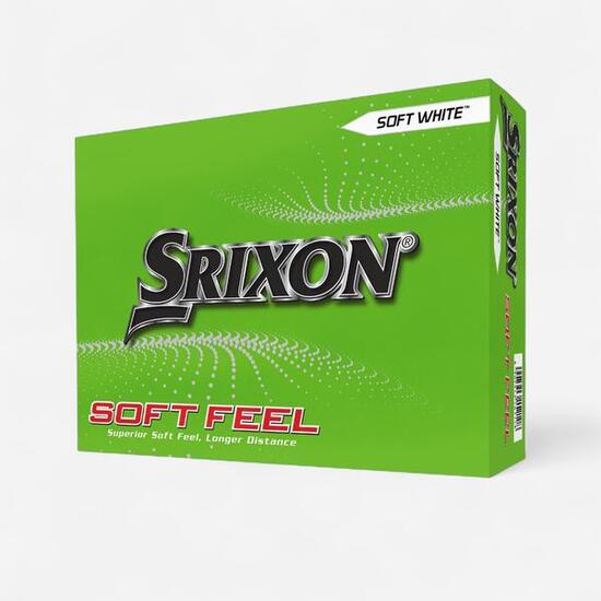 Balles golf x12, Srixon Soft Feel blanches