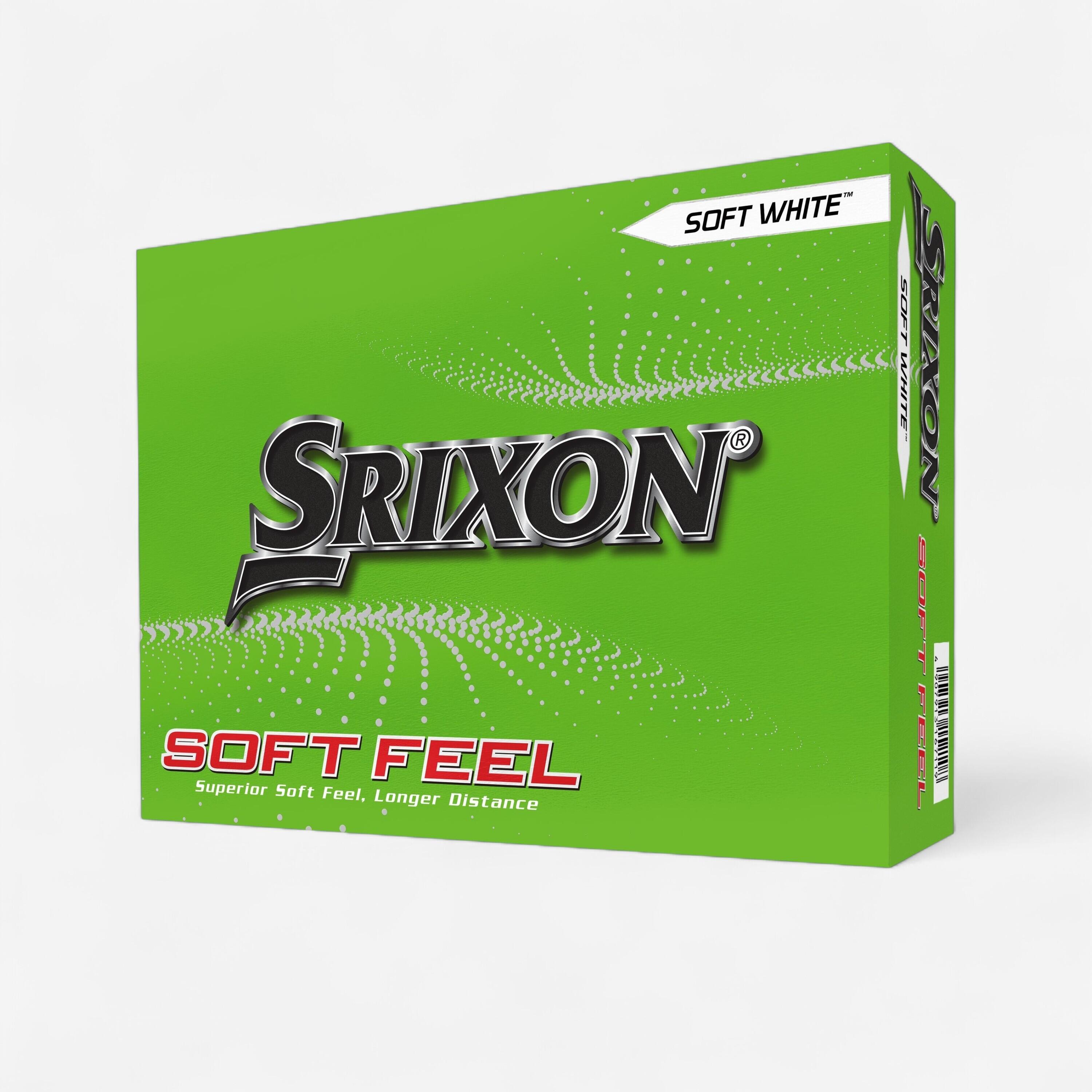 Set 12 mingi de golf Srixon Soft Feel Alb