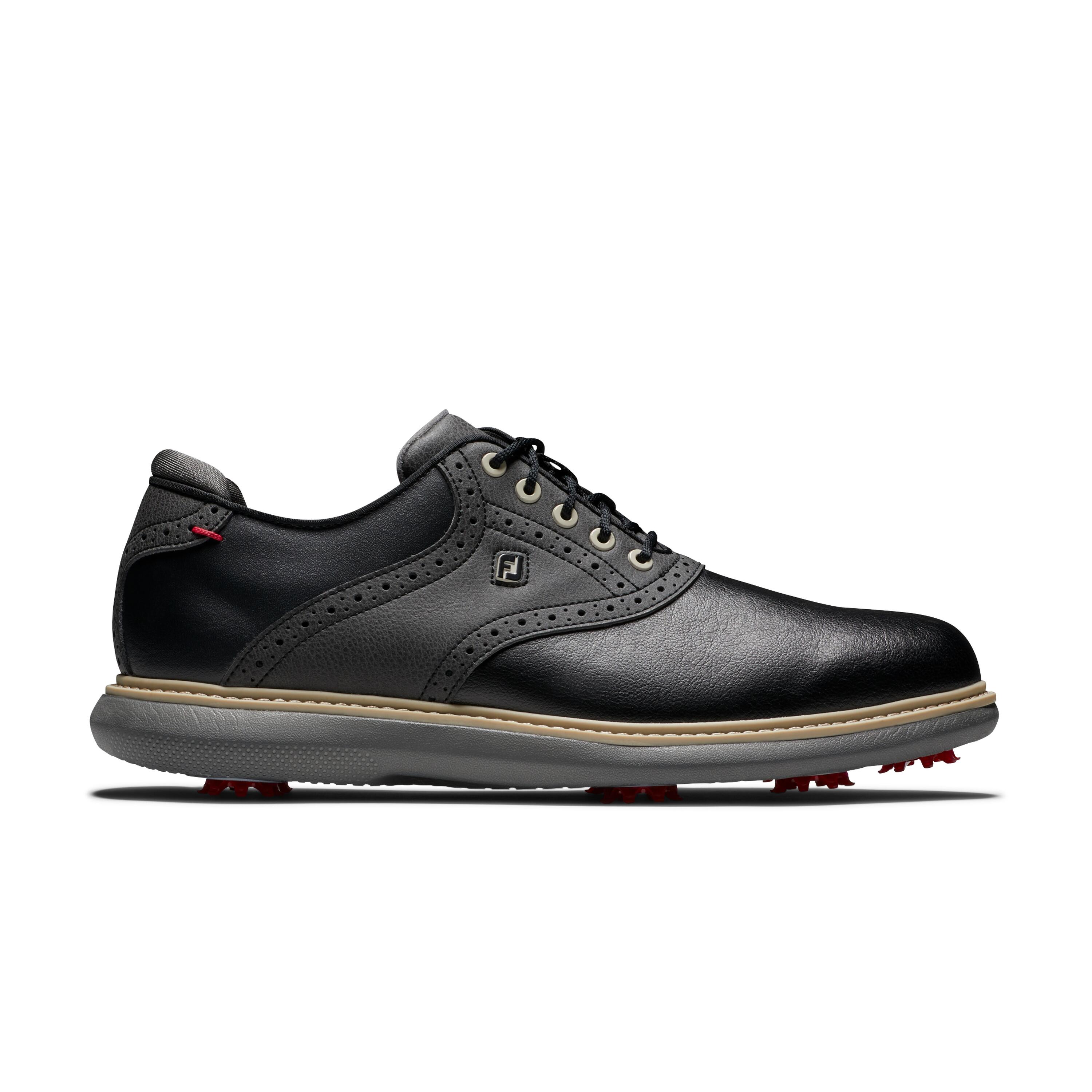 Chaussures de golf homme, Footjoy Traditions, noires 2/5