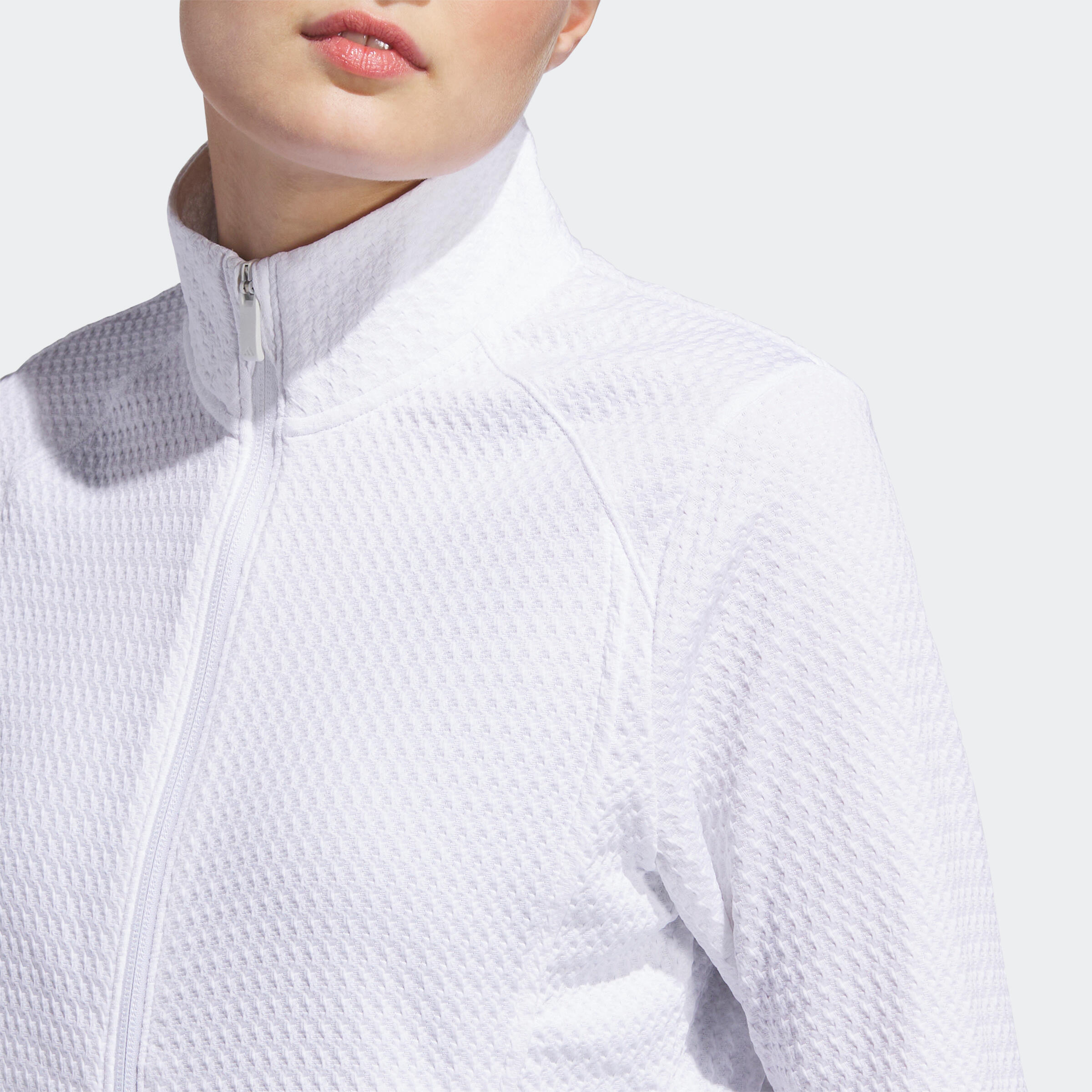 Veste golf femme, Adidas blanche 3/4