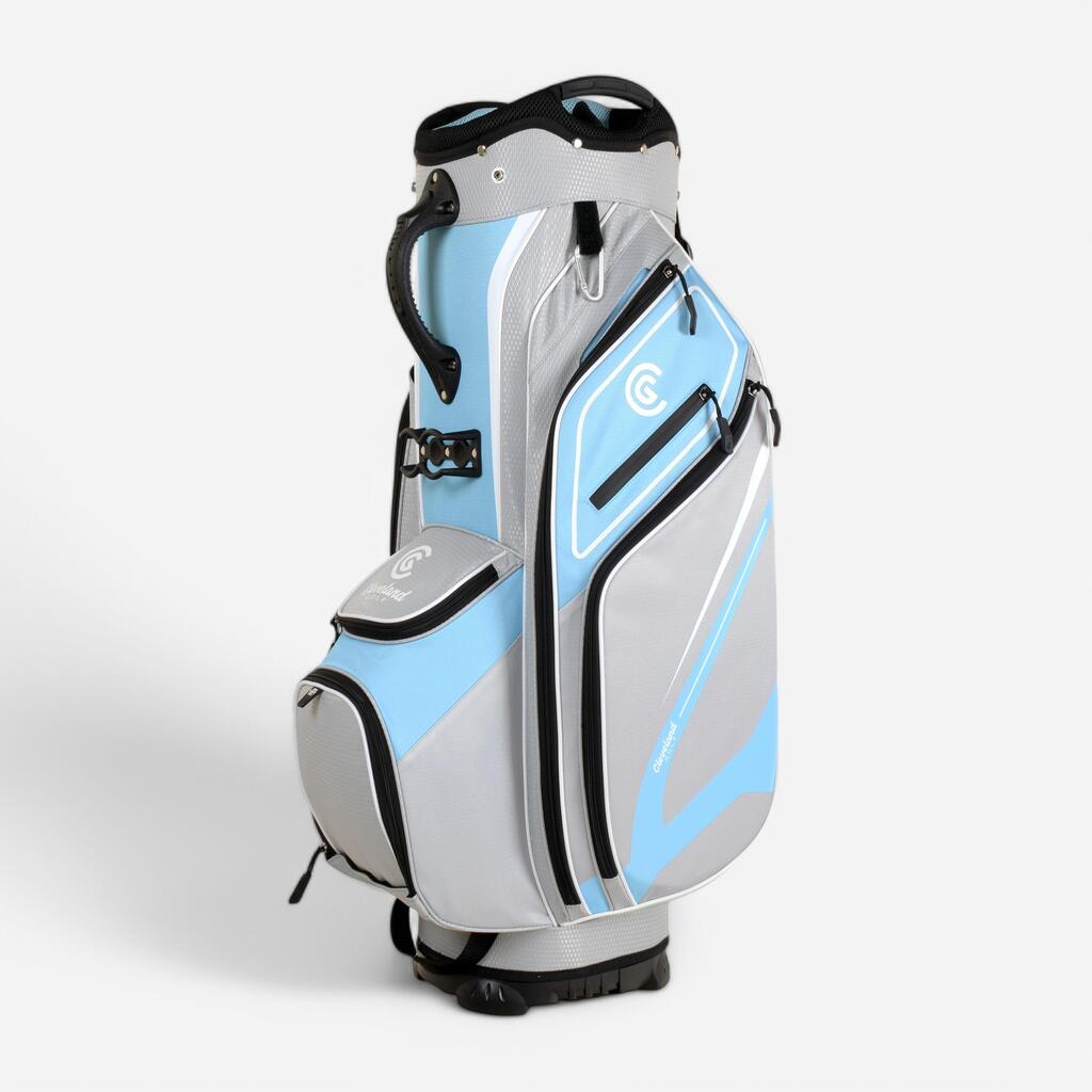 Torba za voziček za golf, Cleveland Cart siva in modra