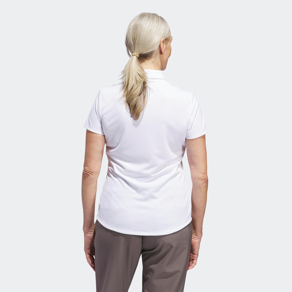 Ženska polo majica za golf, Adidas bela