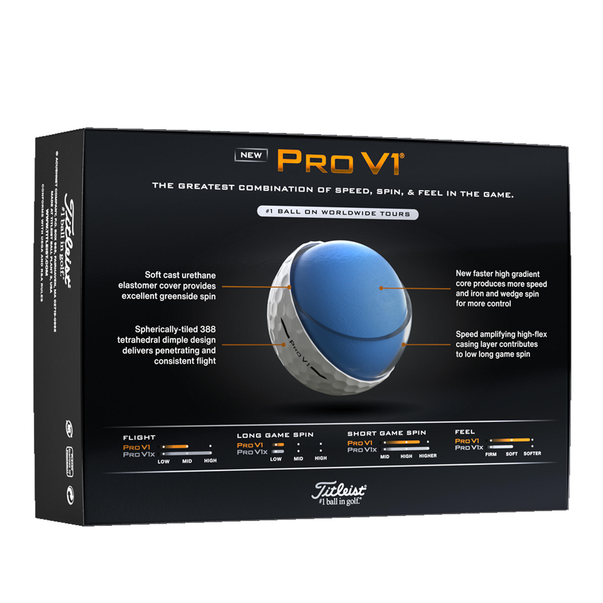 Golfballen Pro V1 12 stuks wit 5/5