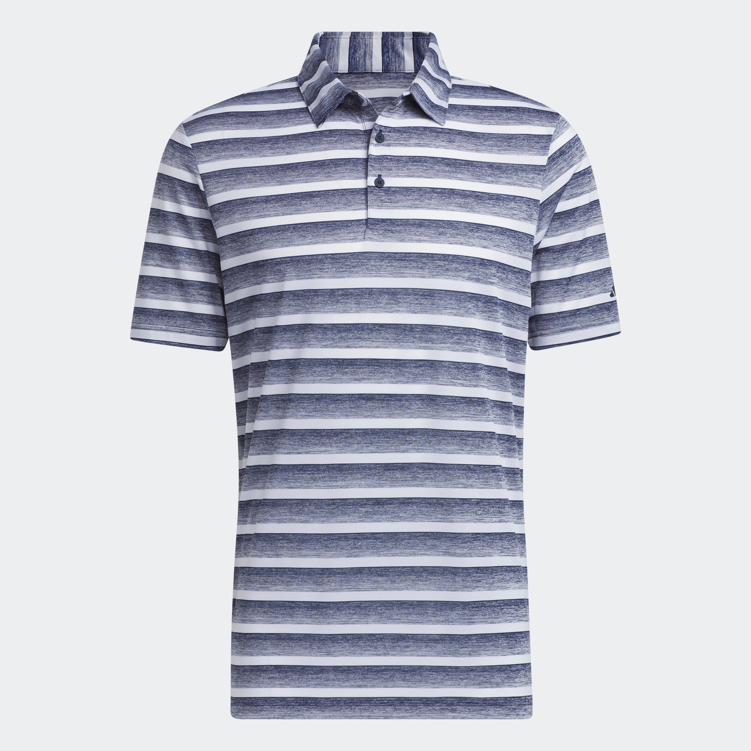 ADIDAS Golfpolo voor heren gestreept wit en bordeaux