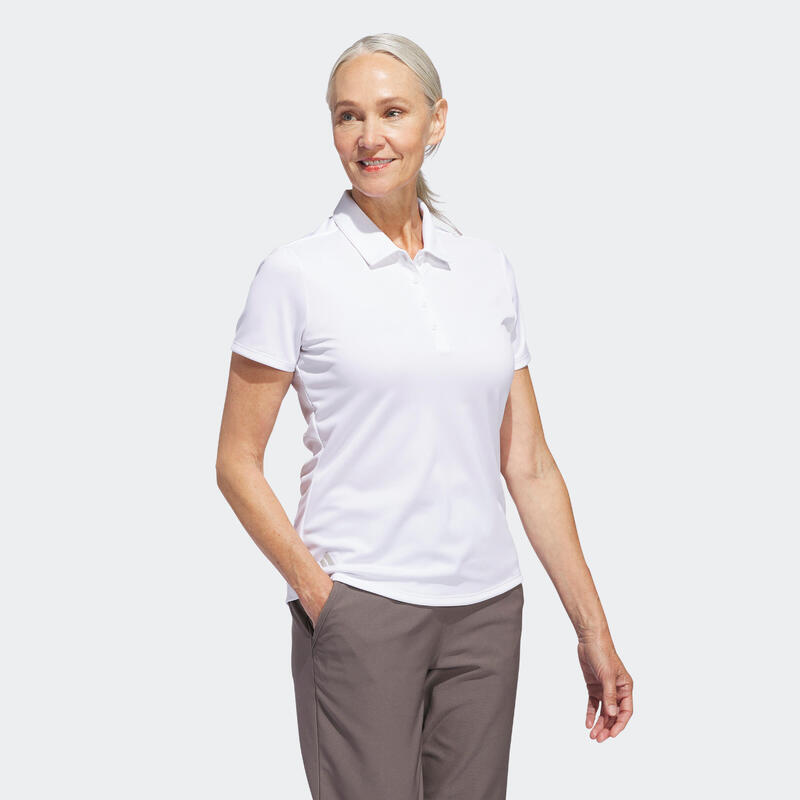Polo golf femme, Adidas blanc