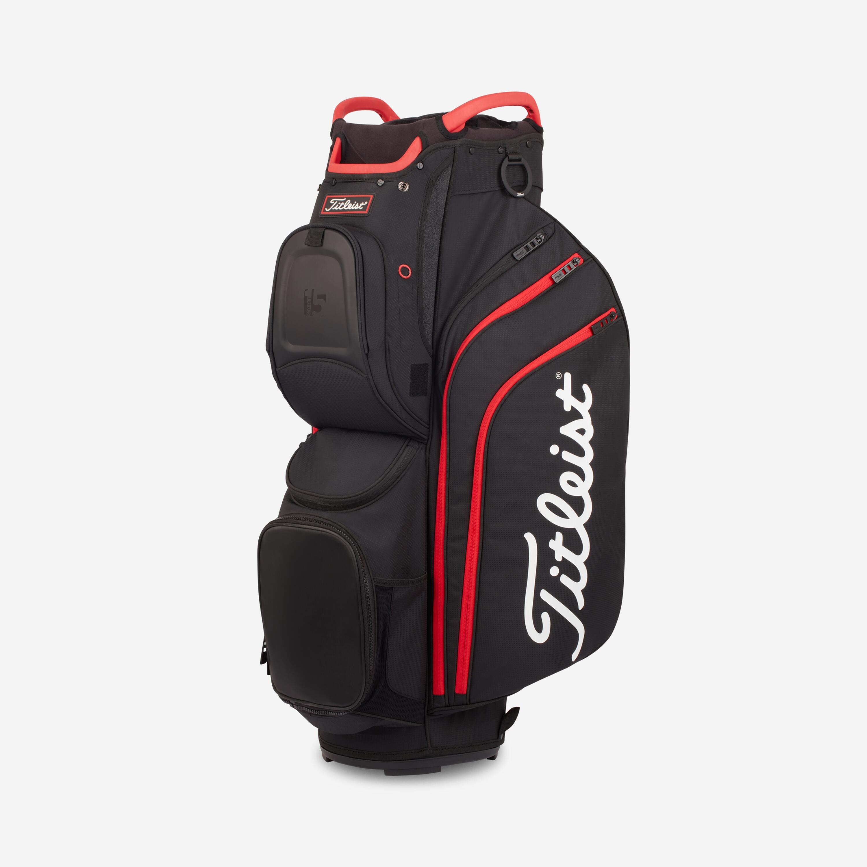 TITLEIST Trolleybag voor golf StaDry Cart 15 zwart rood