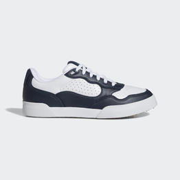 Chaussures golf homme, Adidas Retrocross bleu marine et blanches