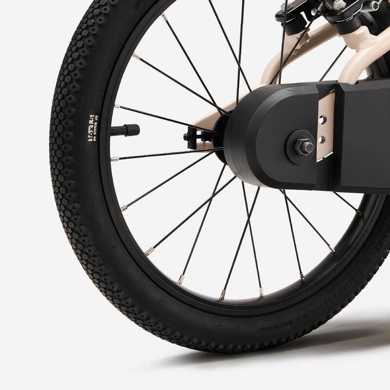 Bicicletă 16 inch 4-6 ani 6.5 kg DISCOVER 900 Bej Copii