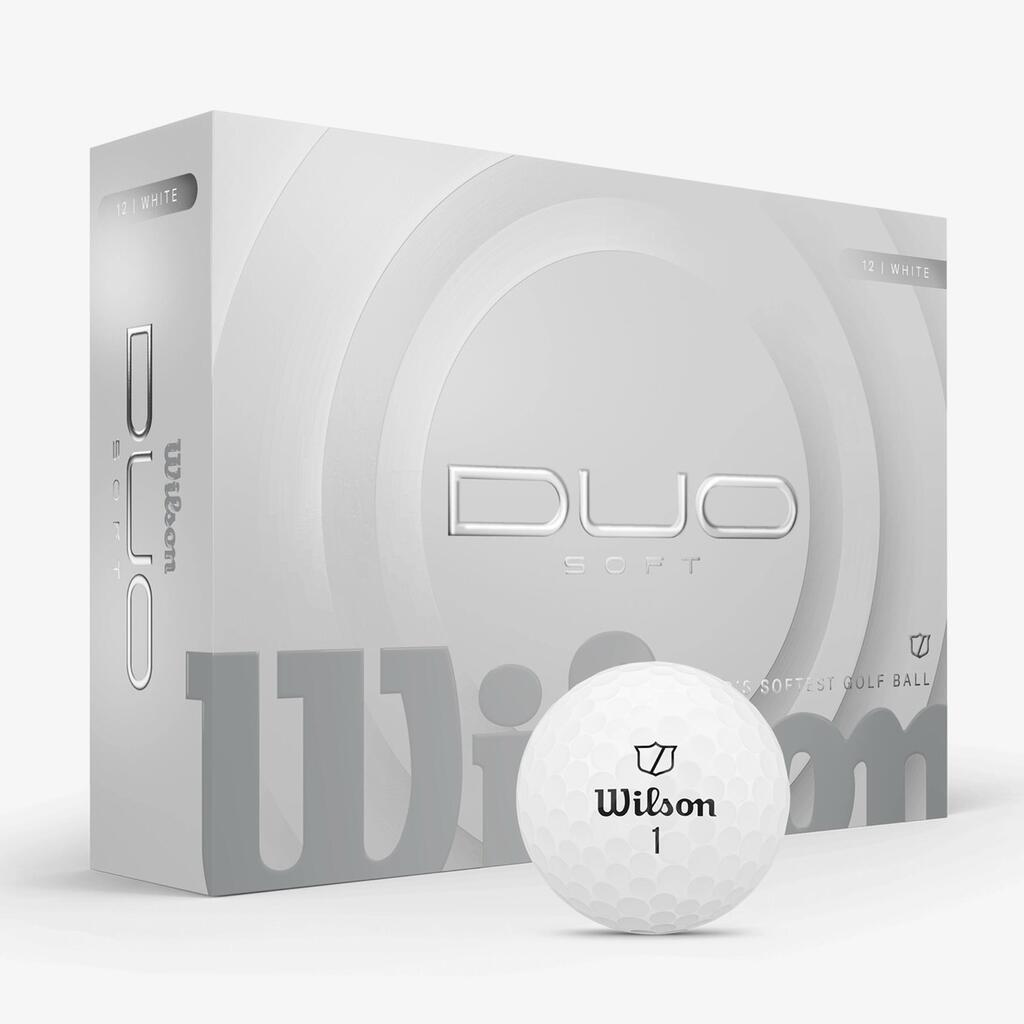 Bele žogice za golf Wilson Duo soft(komplet 12 žogic)