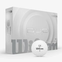 Balles de golf x12, Wilson Duo soft blanc