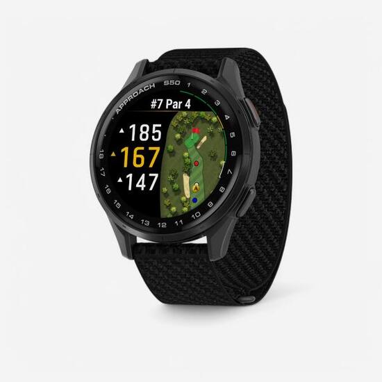 Golf GPS-Uhr Garmin Approach S50 - schwarz