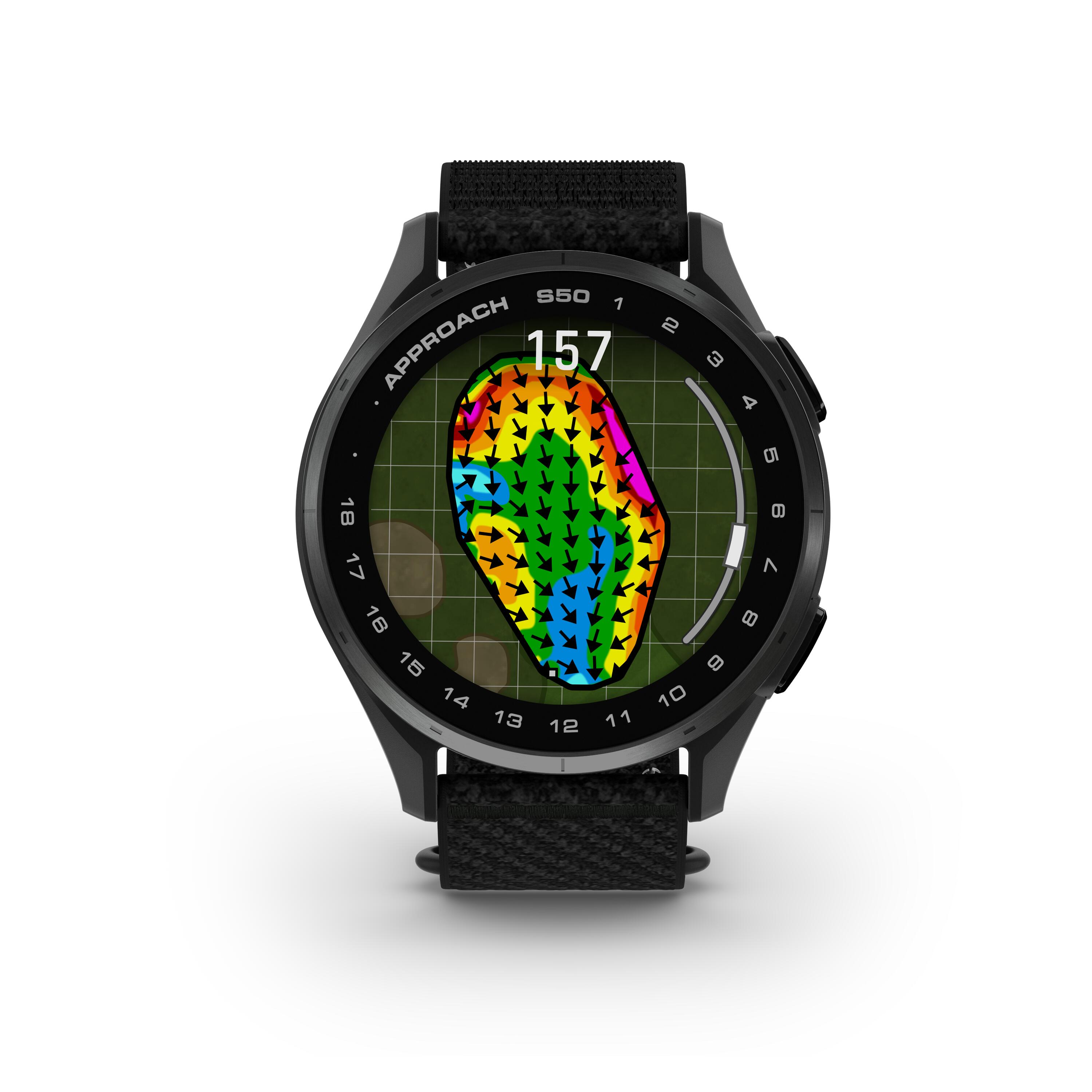 Golf GPS-Uhr Garmin Approach S50 - schwarz 6/9