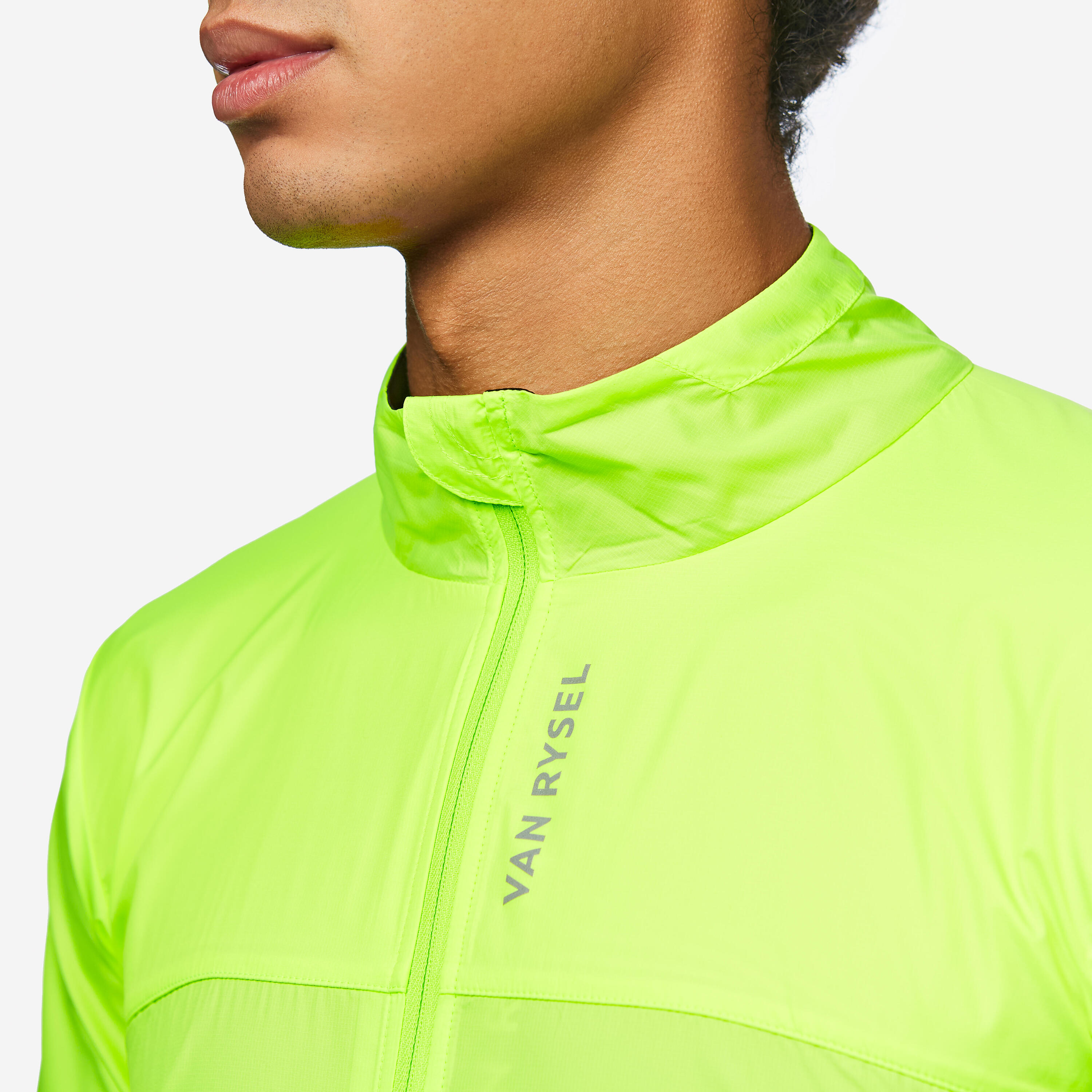 Windjacke langarm Rennrad Racer ultralight Herren gelb  5/7